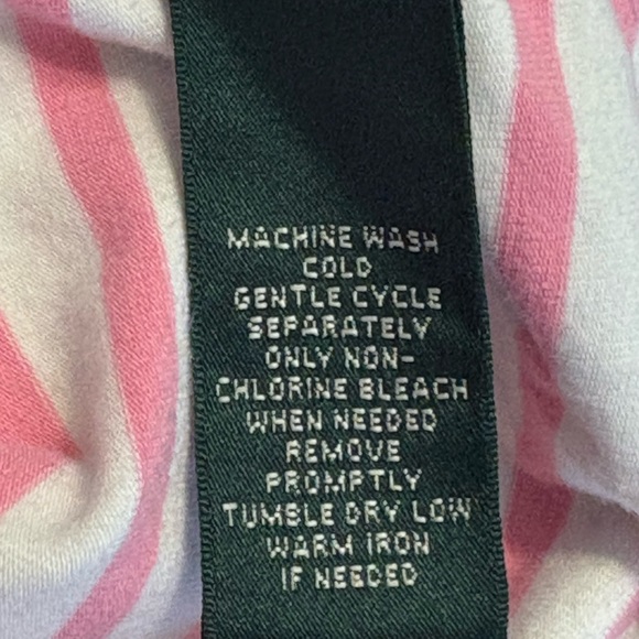 Ralph Lauren Active Pink and Green Striped Women's Polo golf size 1X - Picture 7 of 11